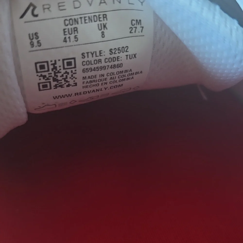Redvanly Bright White/Tuxedo Black  Contender Sneaker